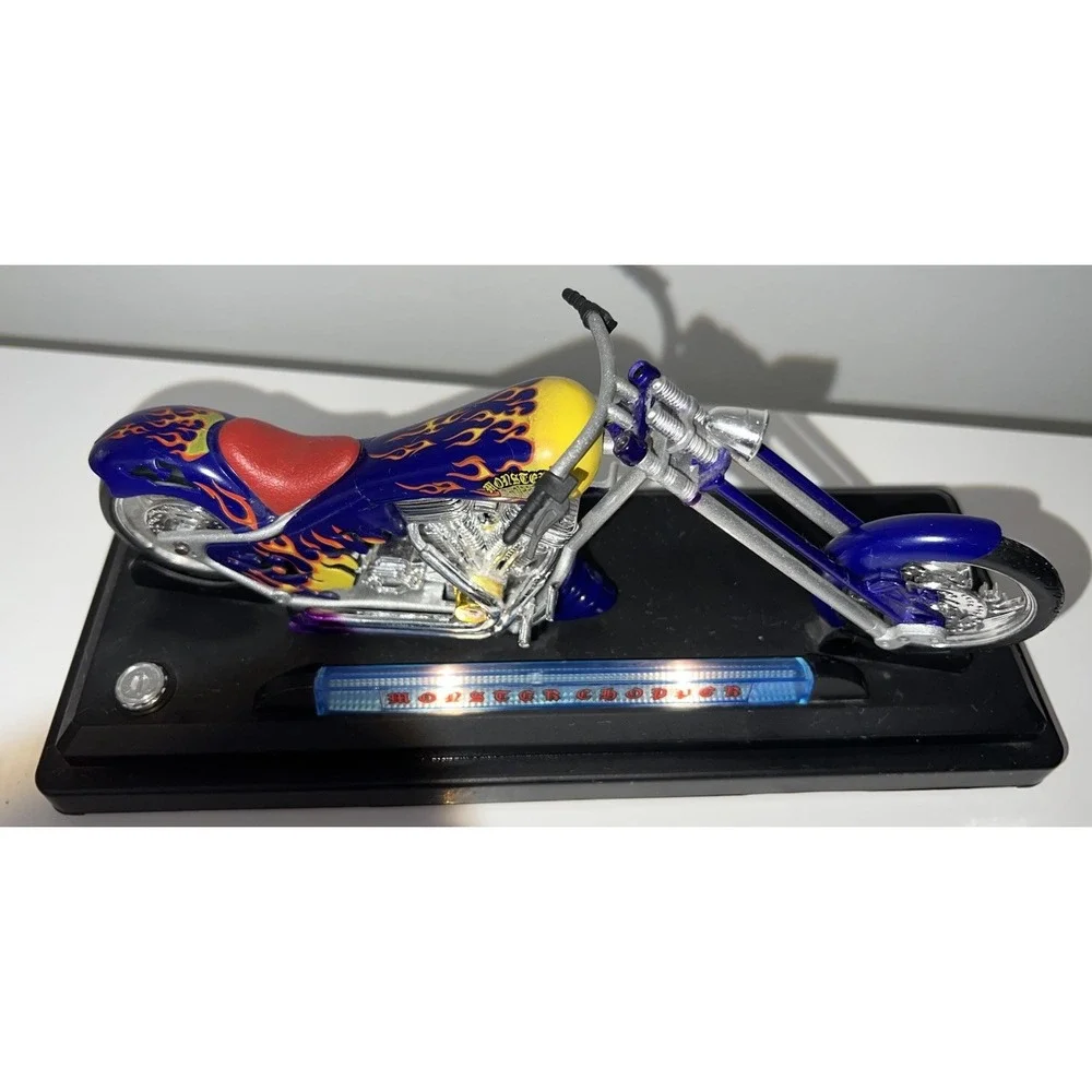 1/12 SCALE BOLEY DIECAST GREY FLAME CHOPPER LIGHT/SOUND(5/#0)
